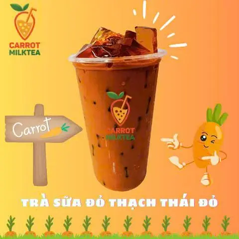 Hình ảnh Trà sữa Thái thạch Thái - đỏ