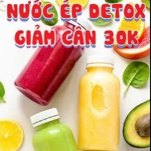Hình ảnh Ép detox Táo thơm cà rốt ,dưa leo(chai 500ml )