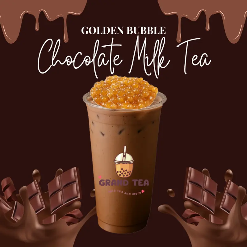 Hình ảnh Trà sữa Socola Hoàng Kim/Golden Bubble Chocolate Milk Tea