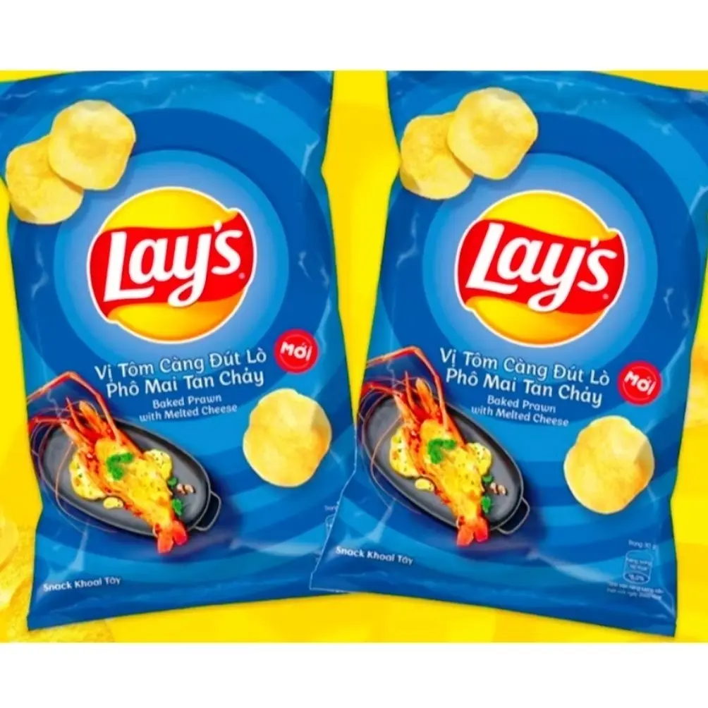 Hình ảnh Bánh Lay'S Khoai Tây Vị Tôm Càng Đút Lò Phô Mai Tan Chảy 30g