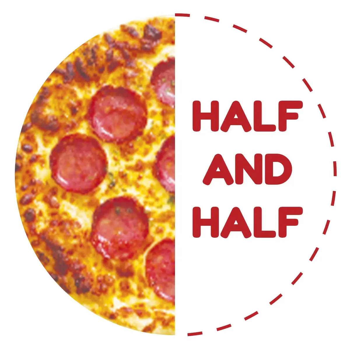 Hình ảnh Half And Half Pepperoni Pizza