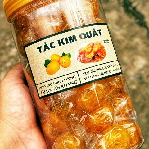 Hình ảnh Tắc Kim Quất Đỏ ( Mứt Tắc Quấn) 400g