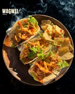 Hình ảnh Vegan Tacos with side of chips 'n' salsa 