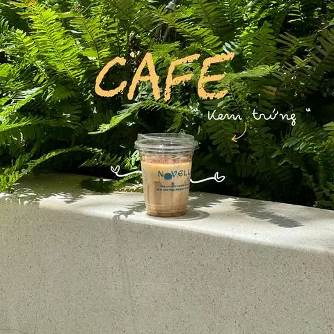 Hình ảnh Egg cafe - cà phê kem trứng rắc chocolate