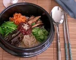 Hình ảnh Cơm trộn bibimbap chay