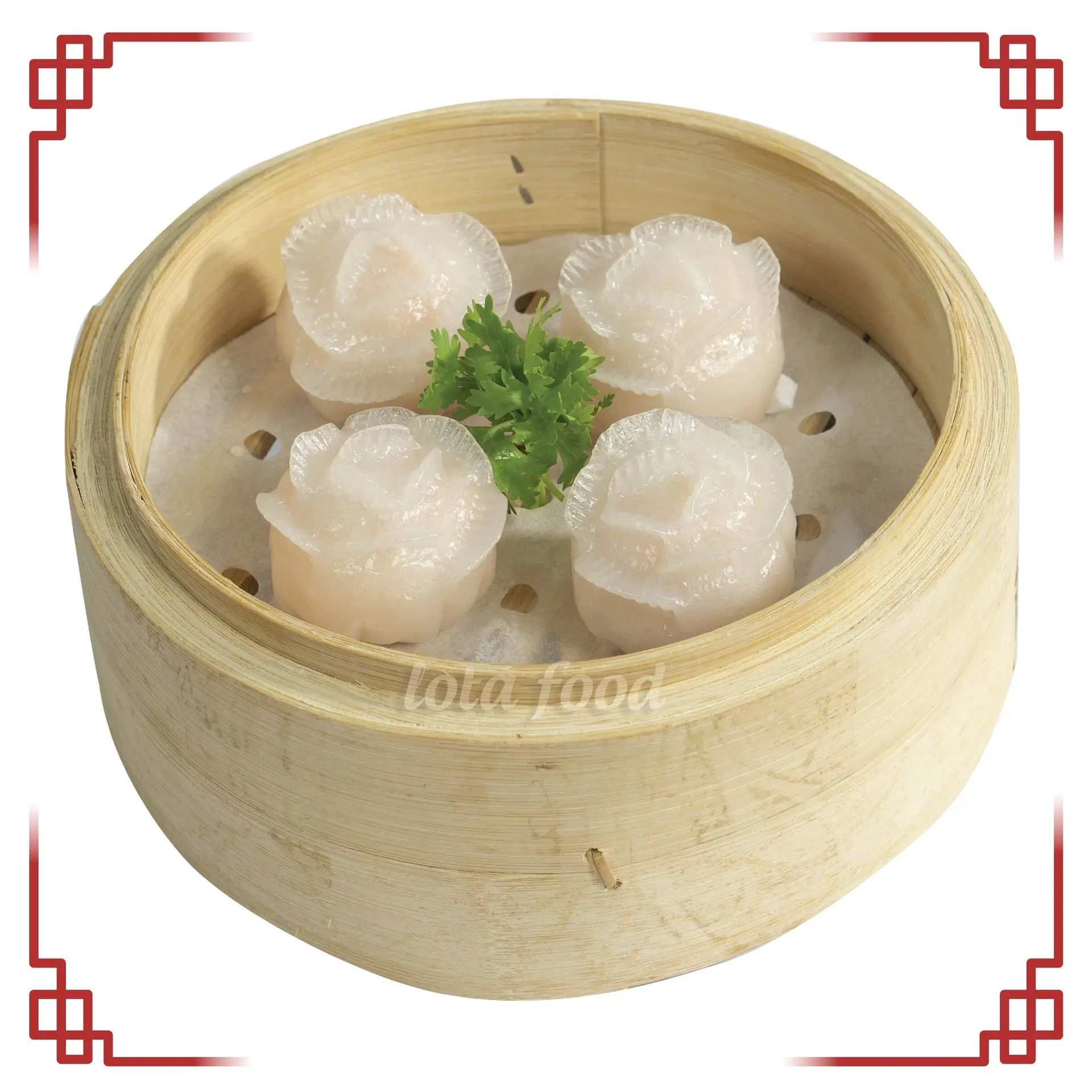 Hình ảnh Há cảo hoa hồng - 4 viên - Rose haukau - 04 pcs