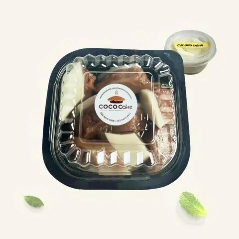 Hình ảnh Bánh chuối hấp đỏ cốt dừa - 200g