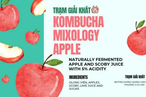 Hình ảnh Kombucha Mixology Táo Đỏ