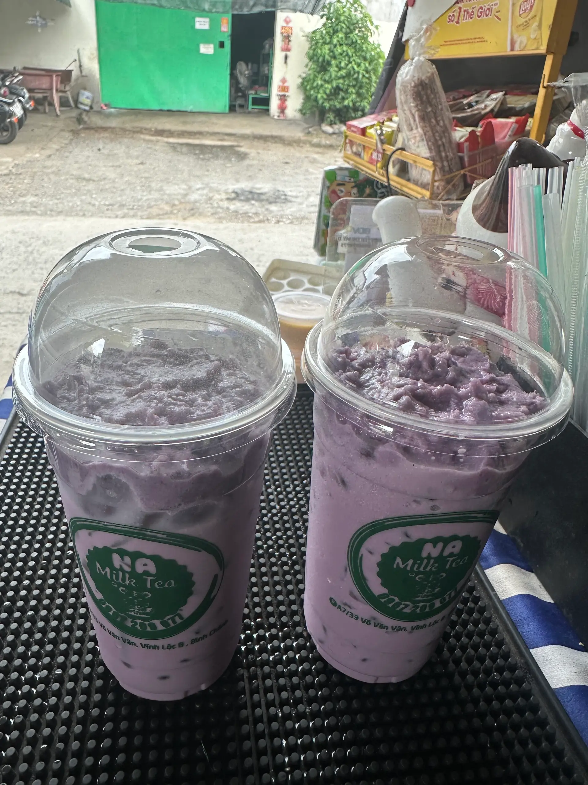 Hình ảnh Trà sữa khoai môn sốt khoai môn tươi