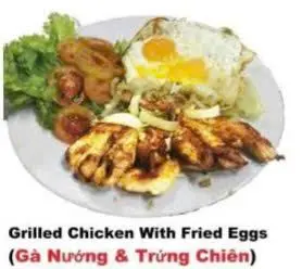 Hình ảnh Gà nướng - trứng chiên