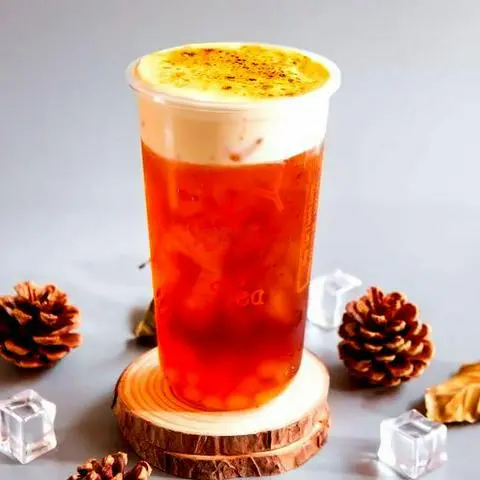 Hình ảnh Trà Đen Kem Trứng Nướng
