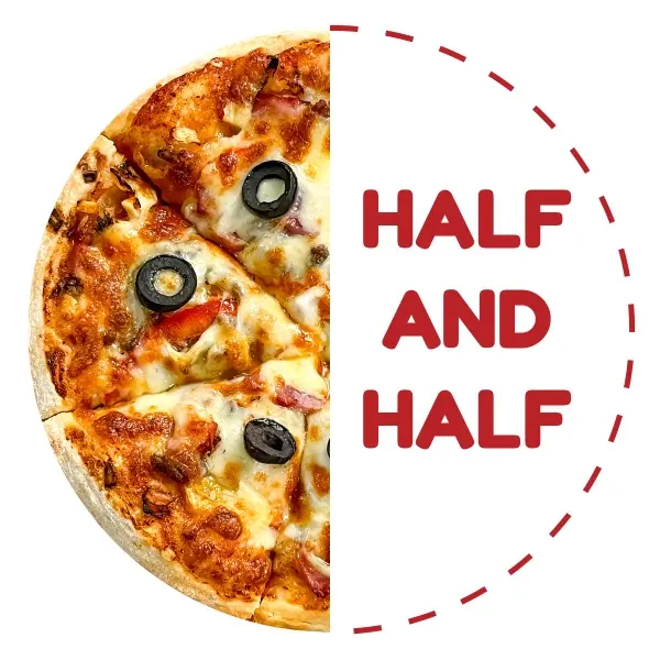 Hình ảnh Half And Half Combination Pizza