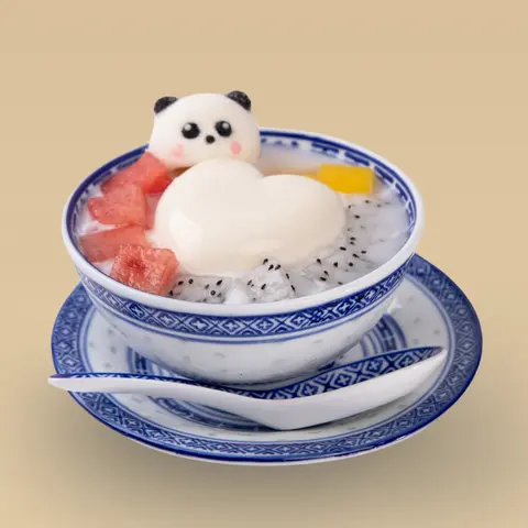 Hình ảnh Pudding Hạnh nhân Trái cây