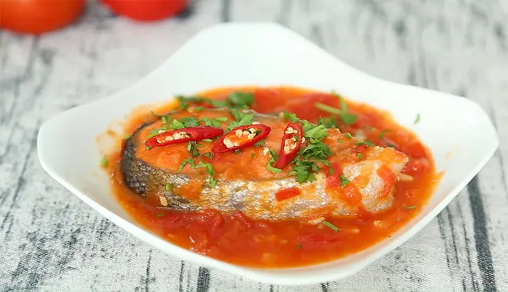 Hình ảnh CƠM CÁ HÚ CHIÊN SỐT CÀ 