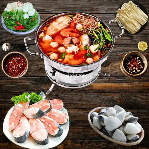 Hình ảnh Lẩu cá basa chua cay chuẩn Thái (2 người dùng)