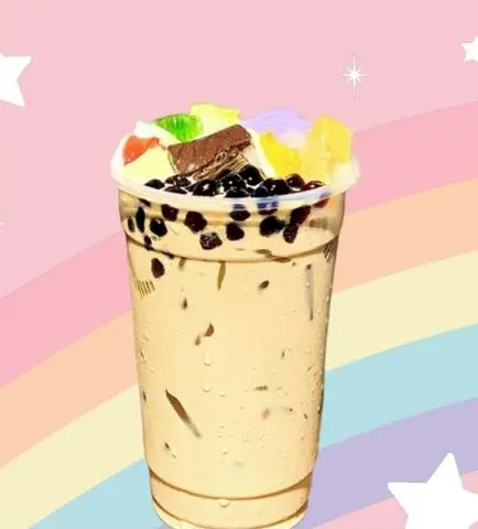 Hình ảnh trà sữa full topping 