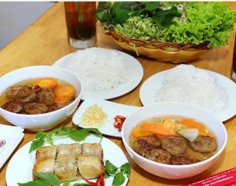 Hình ảnh Bún Chả Đặc Biệt + Nem Cua Bể