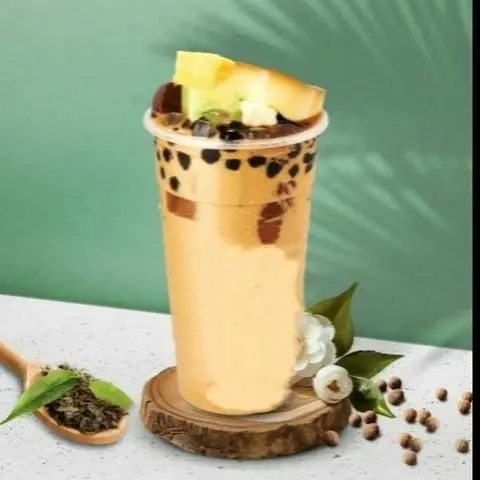 Hình ảnh Trà Sữa Mật Ong, Đặc Biệt, Có Bánh Flan (700ml)