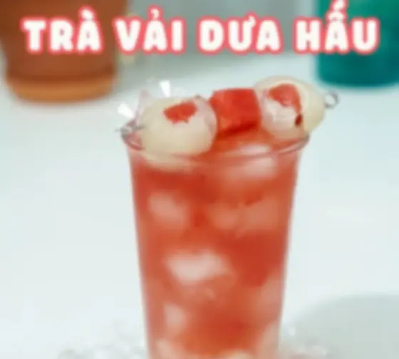 Hình ảnh Trà vải dưa hấu