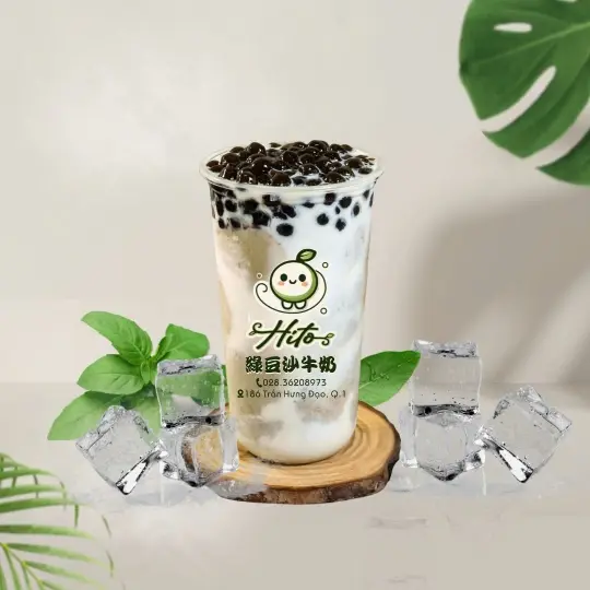 Hình ảnh Đậu xanh sữa dừa trân châu đá tuyết