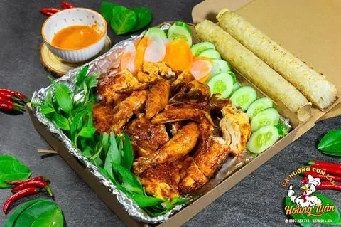 Hình ảnh Gà Quay Sốt Mật Ong - 2 Ống Cơm Lam
