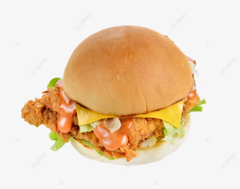 Hình ảnh Hamburger gà phô mai