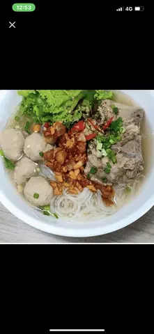 Hình ảnh nui xương bò viên 