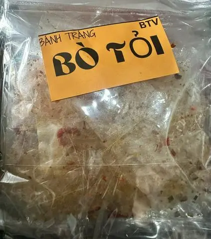 Hình ảnh bánh tráng bò tỏi