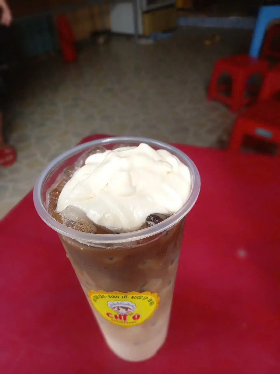 Hình ảnh coffe sữa gấu kem muối
