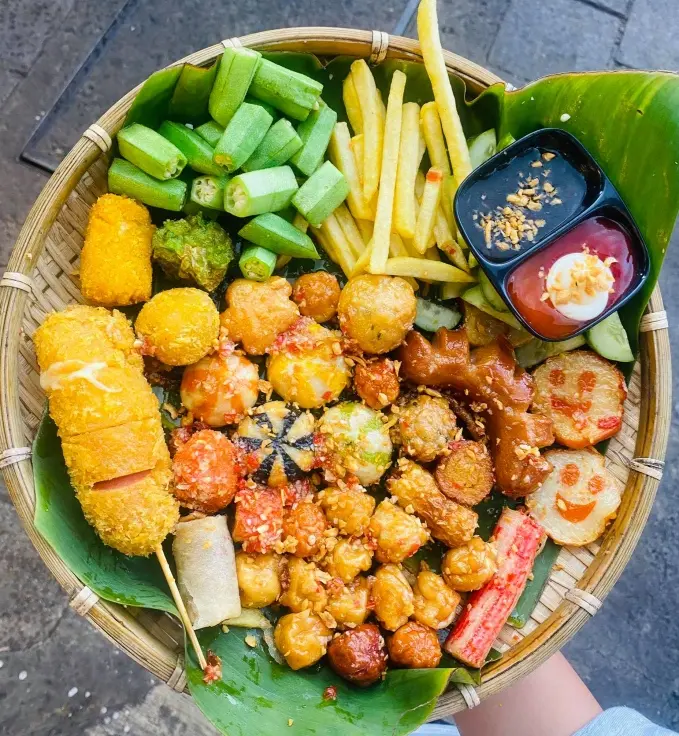 Hình ảnh Combo Cá Viên Chiên Sốt Bơ Tỏi Phần Nhỏ