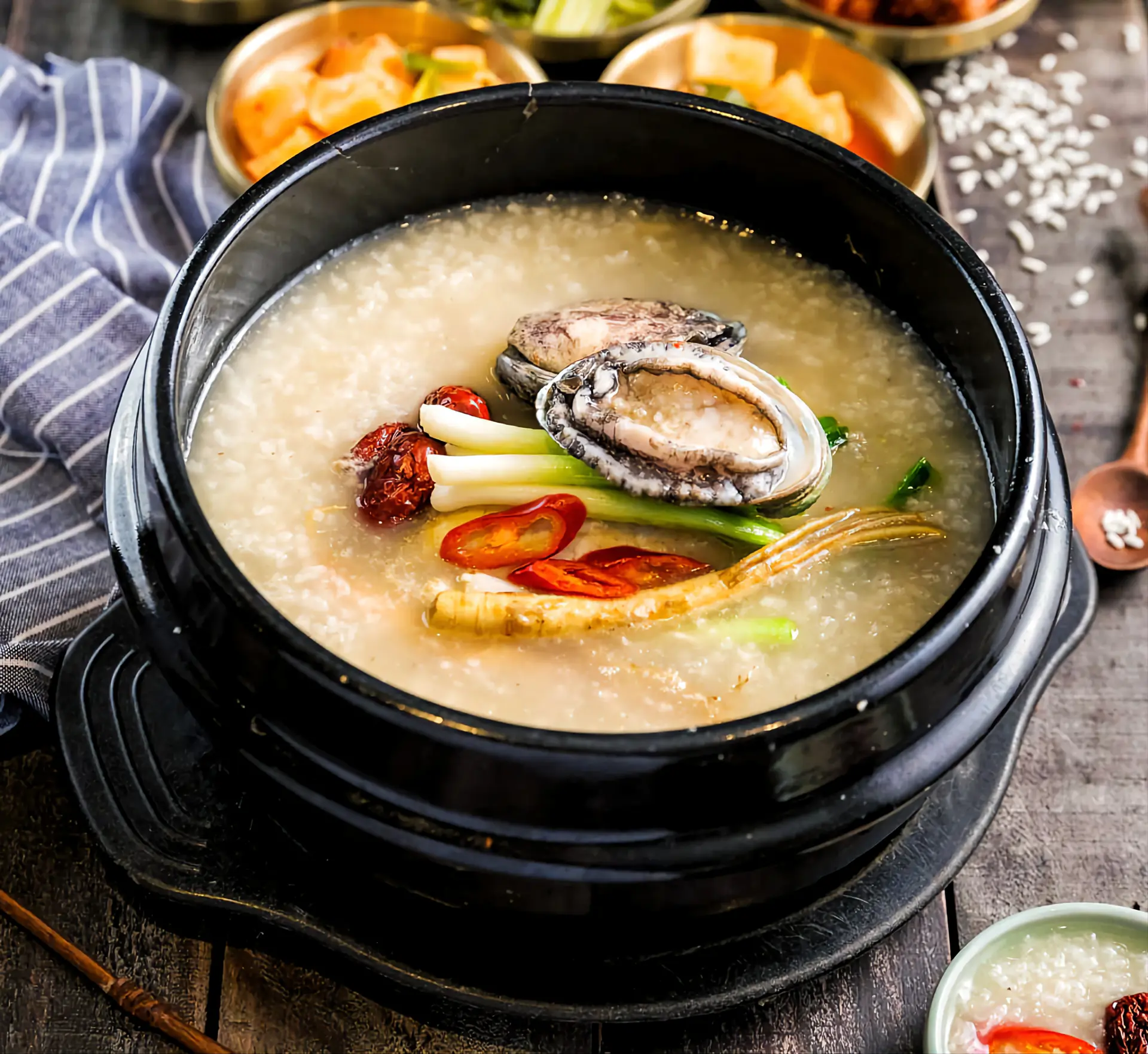 Hình ảnh cháo bàu ngư tô thường + bách thảo