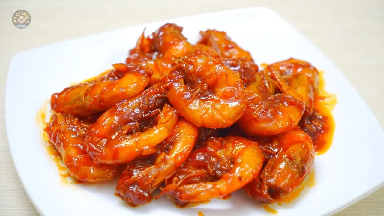 Hình ảnh Tôm xào sốt chua ngọt