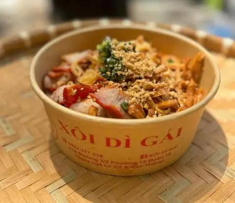 Hình ảnh Xôi gà xé xá xíu