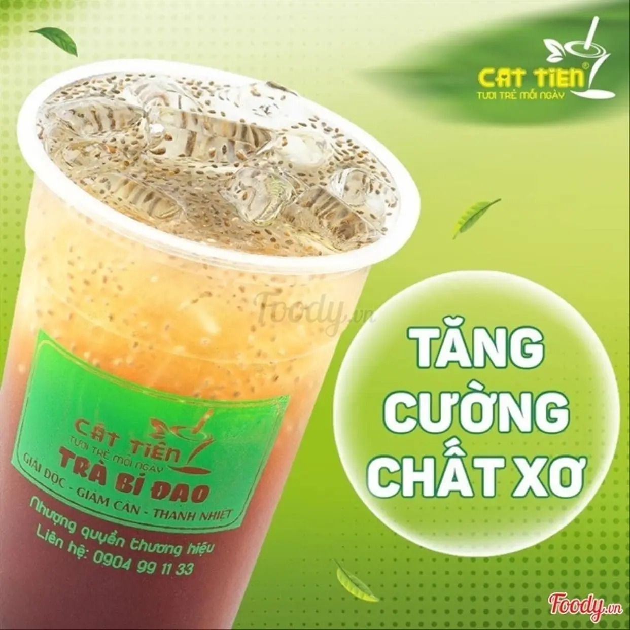 Hình ảnh Trà Dưa Lưới Hạt Chia