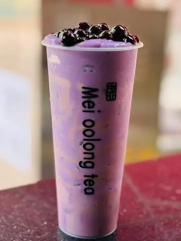 Hình ảnh trà sữa khoai môn dẻo 