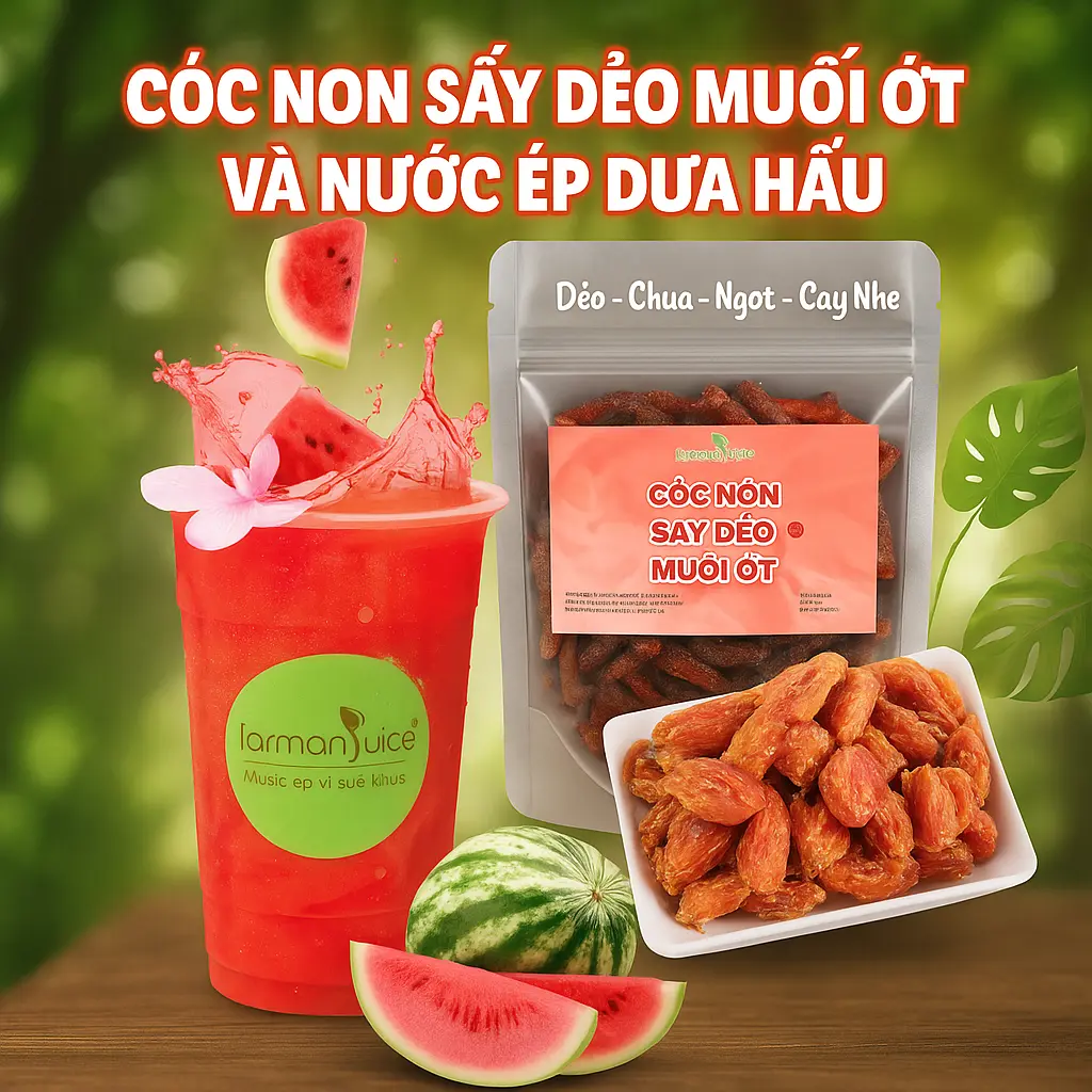 Hình ảnh C05 Combo 1 Ép Dưa Hấu + 1 Cóc Sấy Muối Ớt