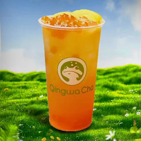 Hình ảnh Trà Olong Đào  (Size M 700ml)
