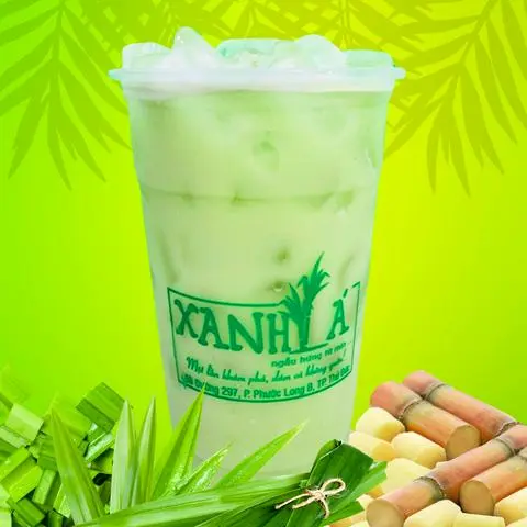 Hình ảnh Nước mía mix Lá Dứa ly lớn 700ml