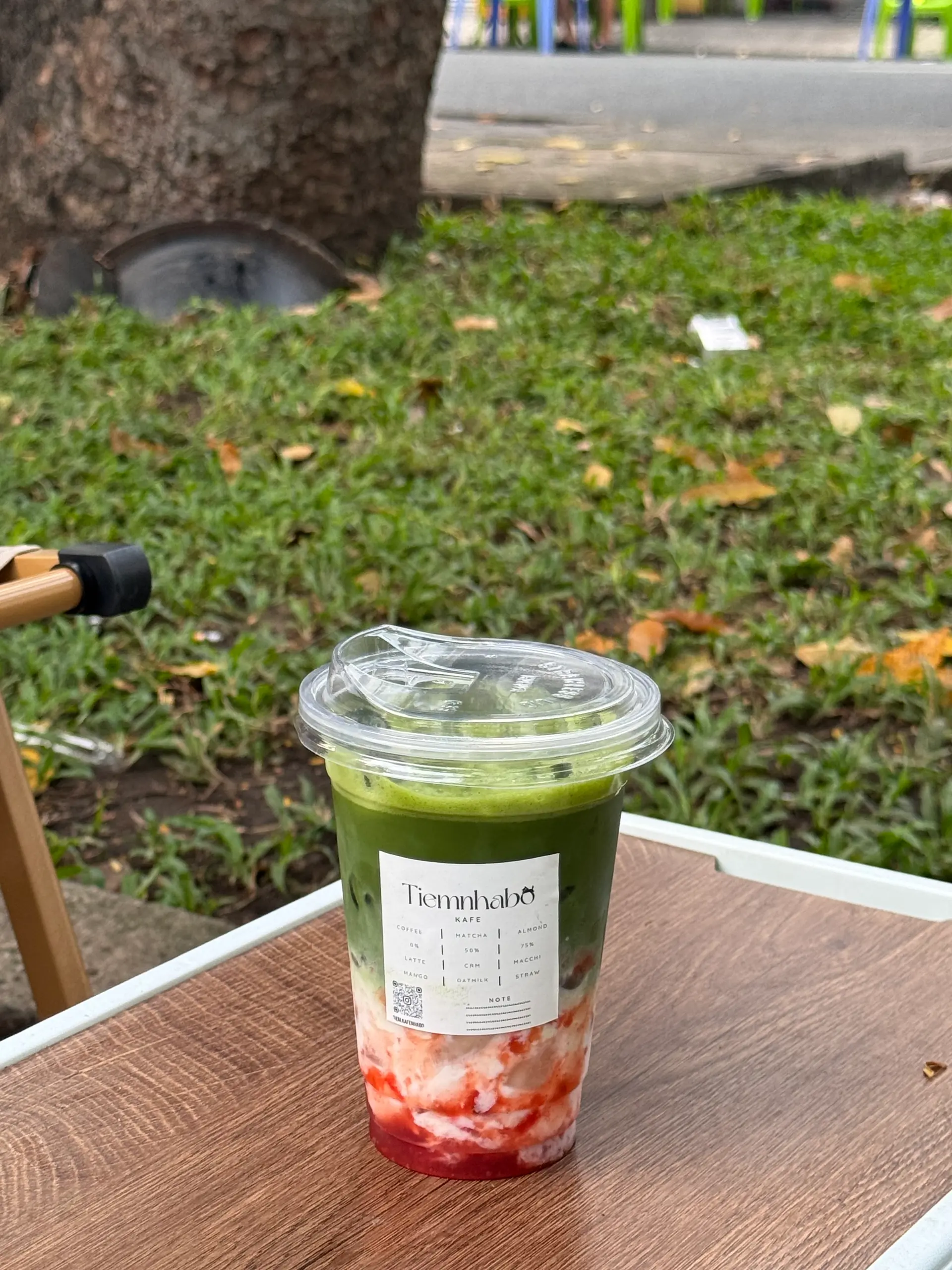 Hình ảnh Matcha latte ổi hồng