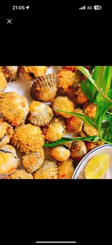 Hình ảnh Sò Huyết rang muối
