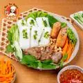 Hình ảnh Bánh hỏi thịt nướng - chả giò - Pepsi