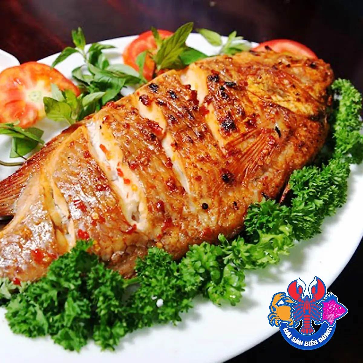 Hình ảnh cá diêu hồng nướng