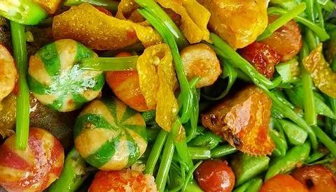 Hình ảnh Viên chiên mắm tỏi FULL TOPPING ( NHỎ)