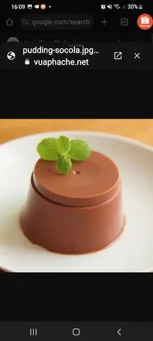 Hình ảnh pudding socola