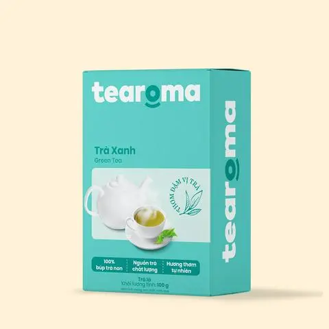 Hình ảnh Trà Xanh Lá Tearoma 100gr