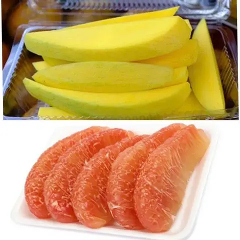 Hình ảnh Bưởi da xanh - xoài keo - kèm muối tôm