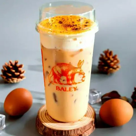 Hình ảnh Trà Sữa Mun Kem Trứng Nướng
