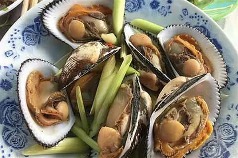 Hình ảnh sò dẹo hấp sả 