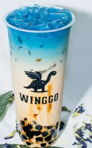Hình ảnh Sữa Tươi Hoa Đậu Biếc Đường Đen