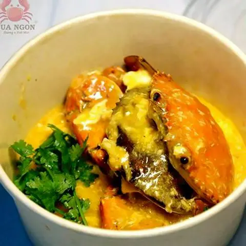 Hình ảnh Cua ngon hai da sốt trứng muối